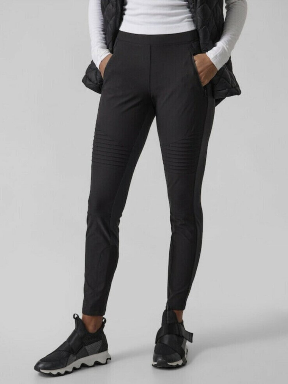 Athleta 0 Headlands Hybrid Moto Tight Black NWT! #985607
